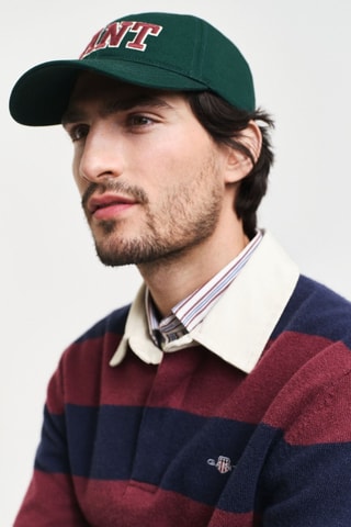 Sweat en laine - Bordeaux et bleu marine