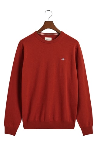 Pull en laine d’agneau - Rouge brique