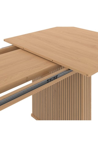 Tavolo da pranzo allungabile Faustine legno e piedi listarelle 160-240cm 