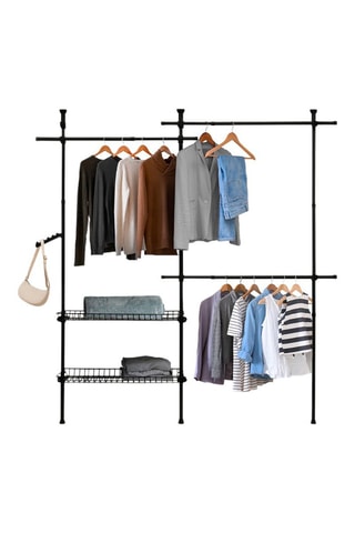 Appendiabiti telescopico - Nero