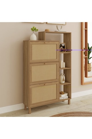 Scarpiera Erin 3 ante - 86,5 x 23,5 x 133,5 cm