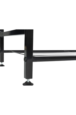 Scarpiera Elize - Nero ed effetto legno