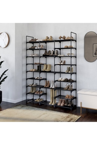 Scarpiera modulabile - Nero