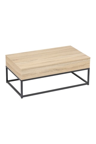 Tavolino sollevabile Manufacture - Piano in legno - 99 x 55 x 41 cm