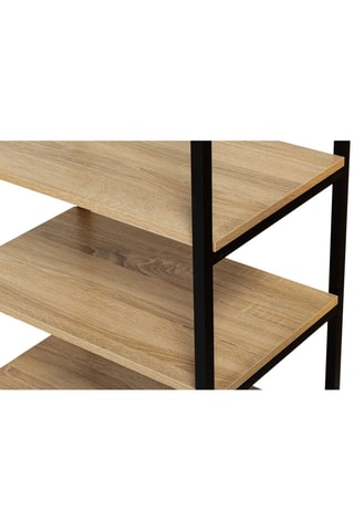 Guardaroba doppio Manufacture - Nero ed effetto legno