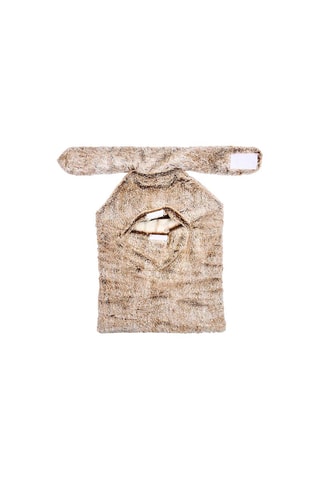 Rugdeken voor in de magnetron van keramiek- Bruin