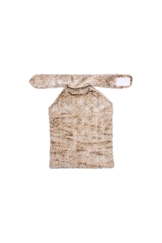 Rugdeken voor in de magnetron van keramiek- Bruin