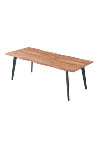 Uitschuifbare Tafel Houtimitatie en Zwart