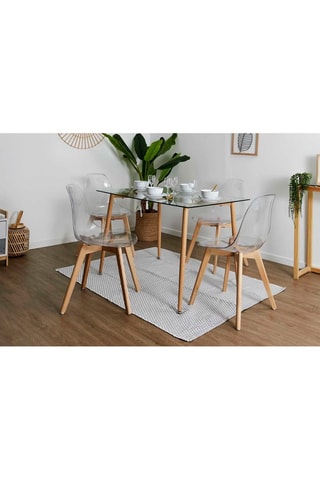 2 Stoelen Scandinave Transparant
