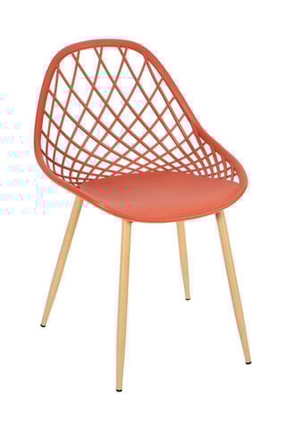 4 tuinstoelen Malaga Oranje en Bruin