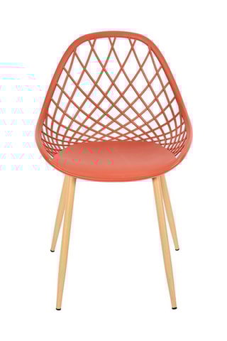 4 tuinstoelen Malaga Oranje en Bruin