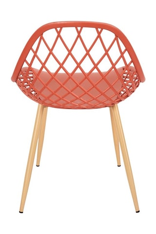 4 tuinstoelen Malaga Oranje en Bruin