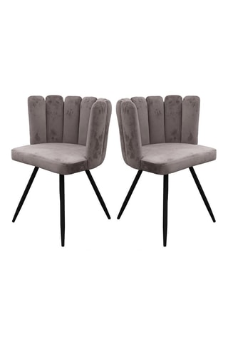 2 Stoelen Grijs en Zwart