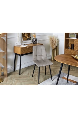 2 Stoelen Mateo - Taupe en Zwart