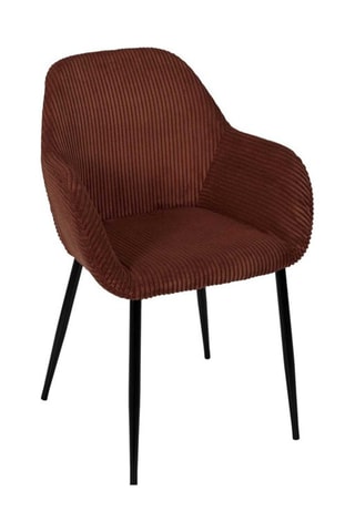 Fauteuil Scott - Terracotta en zwart