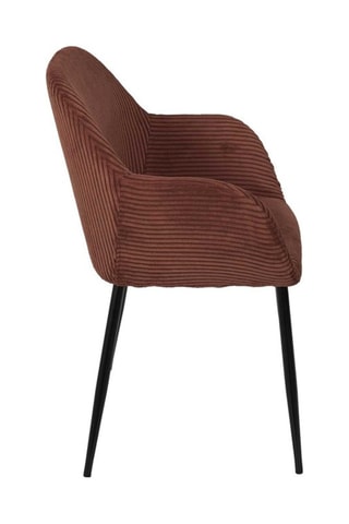 Fauteuil Scott - Terracotta en zwart
