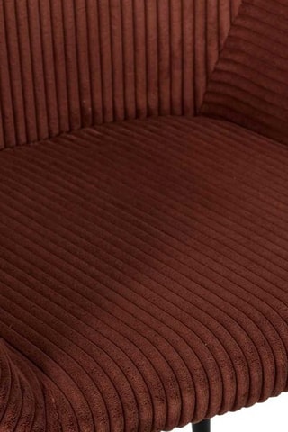 Fauteuil Scott - Terracotta en zwart