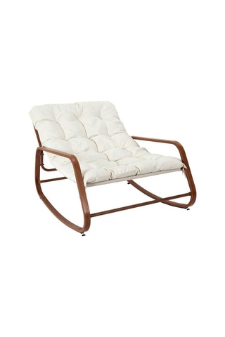 Schommelstoel Miami 
Beige en Naturel