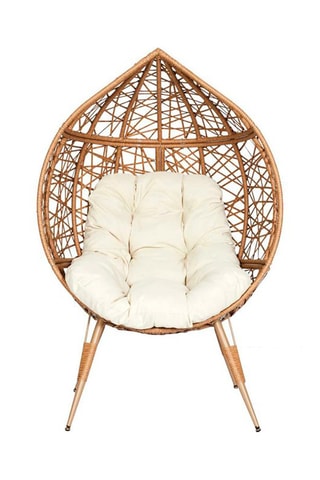 Fauteuil Oeuf 
Wit en Naturel