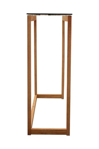 Consoletafel Transparant en Naturel