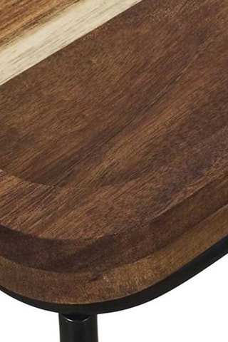 Consoletafel - Naturel en Zwart