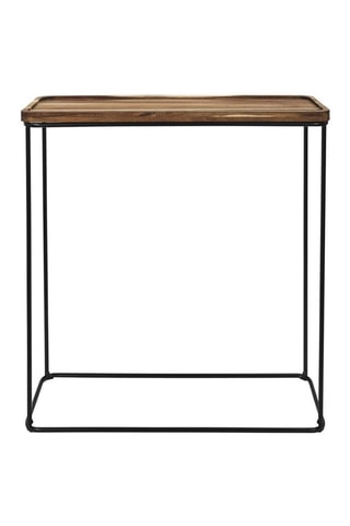 Consoletafel - Naturel en Zwart