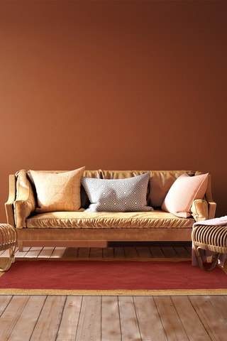 Tapis Patio - Rouge et beige - 120 x 170 cm