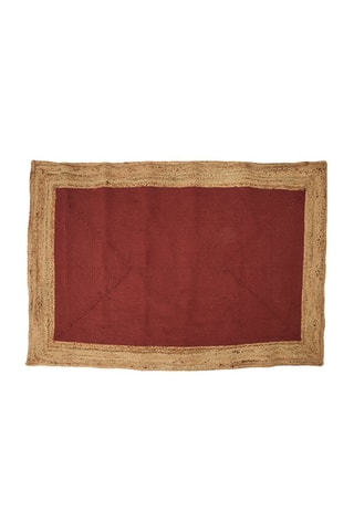 Tapis Patio - Rouge et beige - 120 x 170 cm