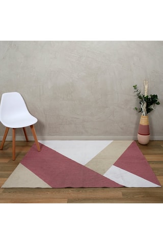 Tapis - Rose et beige - 120 x 170 cm