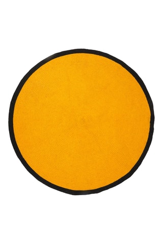 Tapis rond - Moutarde - 120 cm