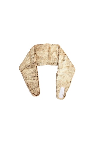 Lendengordel met keramische balletjes- Lichtbruin