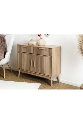 Dressoir Klaus -  2 deuren en 2 laden - Bruin