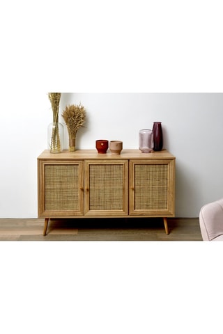 Dressoir 3 Deuren Bali Houtimitatie en Naturel