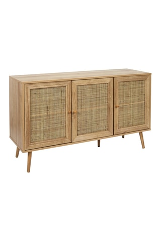 Dressoir 3 Deuren Bali Houtimitatie en Naturel