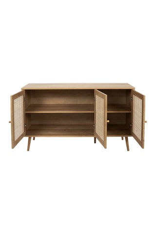 Dressoir 3 Deuren Bali Houtimitatie en Naturel