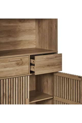 Dressoir 4 Deuren- Glazen deuren 80 x 172 x 40 cm