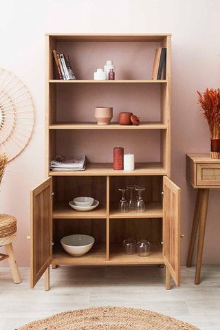 Dressoir 2 Deuren Bali Beige en Naturel