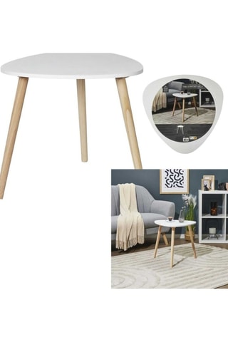 Grenenhouten Bijzettafel Shelly - 48 x 46 x 48 cm