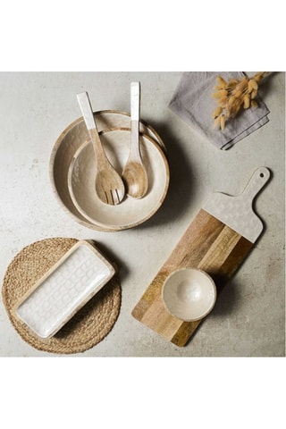 Mangohouten Serveerschaal Nerina - 30 x 14 x 5,5 cm