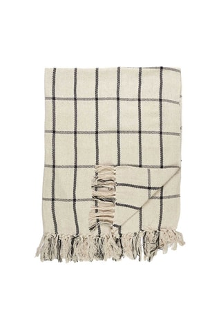 Plaid - Beige en Zwart - 125 x 150 cm