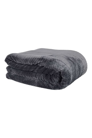 Plaid Sherpa Donkergrijs