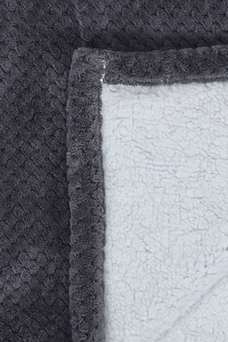 Plaid Sherpa Donkergrijs