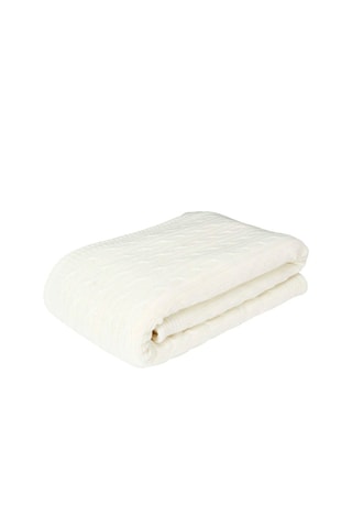 Plaid Sherpa 120 x 150 cm - Wit