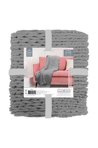 Plaid 120 x 150 cm - Grijs