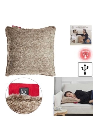 Verwarmd kussen- Bruin - 30 x 6 x 50 cm