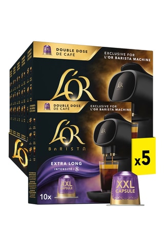 50 cápsulas XXL Café L'Or Barista Extra Long - Intensidade 8 - Compatíveis Nespresso®*