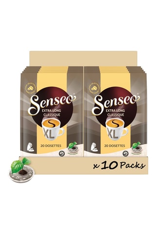 200 cápsulas compostáveis Café extra long classique - Compatíveis Senseo
