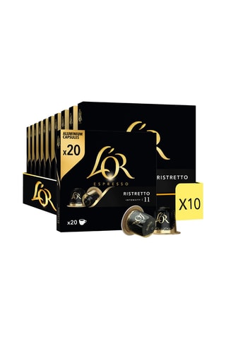 200 cápsulas Café L'Or Espresso Ristretto - Intensidade 11 - Compatíveis Nespresso®*