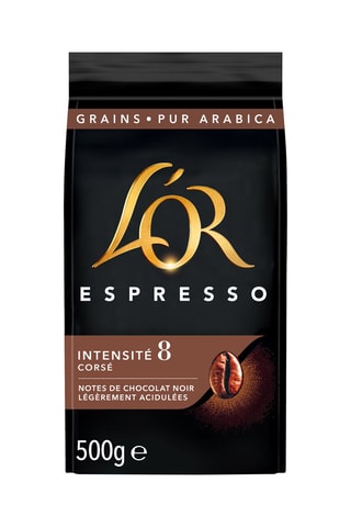 Conjunto de 6 x 500 g - Café em grão L’Or Espresso Corsé 6 - Intensidade 8