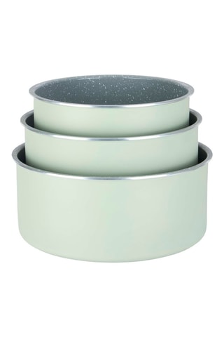 3 panelas, 3 frigideiras e 1 cabo amovível